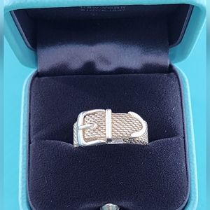 Tiffany & Co. Buckle Mesh Ring
